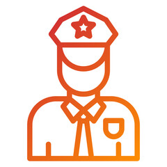 Police Officer Icon Style