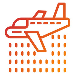 Firefighter Plane Icon Style