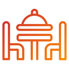 Dinner Table Icon Style