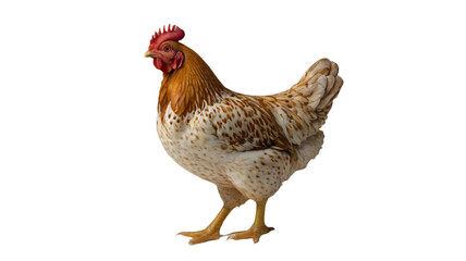 Chicken rooster isolated on white, png