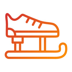Ice Skate Icon Style