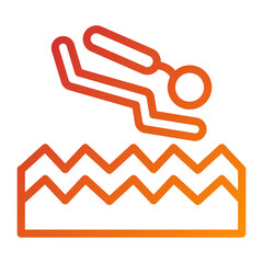 Scuba Diving Icon Style