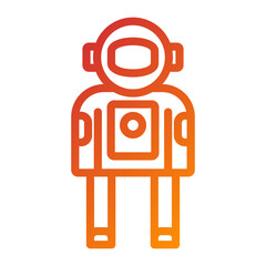 Astronaut Suit Icon Style