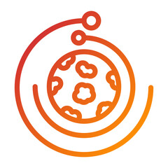 Space Orbit Icon Style