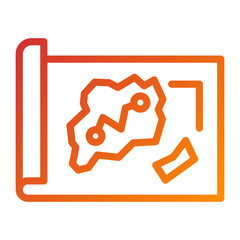 Pirate Map Icon Style