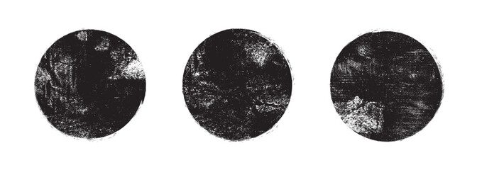 Black circle grunge ink stamp set png vector, round shape stamp. Circle grunge stamp Logos, Icons, Labels and Badges Round grunge hand drawn circle shape, vector 