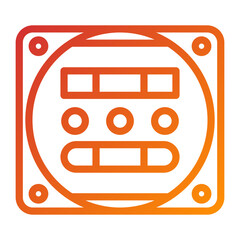 Electric Meter Icon Style