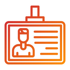 Fototapeta premium Library Card Icon Style