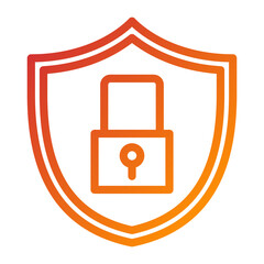 Lock Shield Icon Style