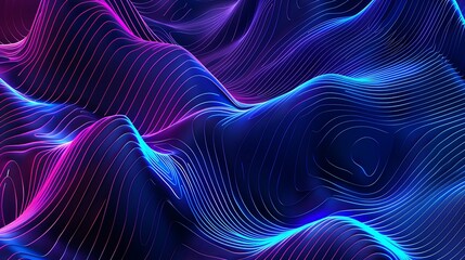 Fototapeta premium colorful abstract futuristic smoky wave background image wallpaper generative AI