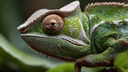  Hyperdetailed Macro Shot of a Chameleon