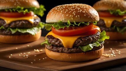 Perfectly Assembled Classic Cheeseburger