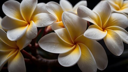 Close-Up of a Plumeria Flower