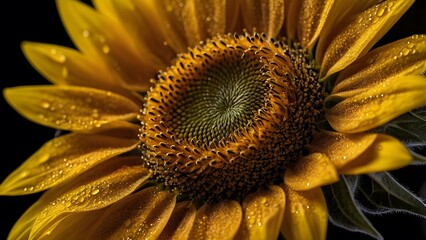 close up of sunflower