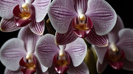 Extreme Close-Up of an Orchid's
