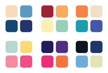 Abstract color palette Color swatches