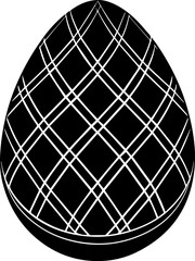 easter egg silhouette vector illustration