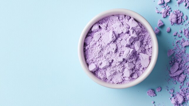 Light Periwinkle Base Simple And Pure Protein Powder Texture