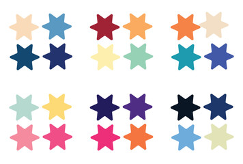 Abstract color palette Color swatches	