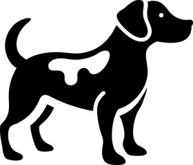 Cute cartoon vector illustration of a dog 