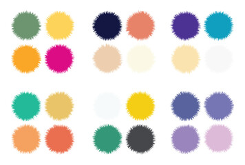 Abstract color palette Color swatches	