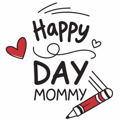 Heartfelt Mother’s Day Calligraphy – Mom is My Heart Digital Print