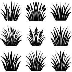 set of grass