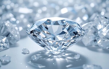 Diamond Background Image, Jewelry Natural Texture Banner Advertisement