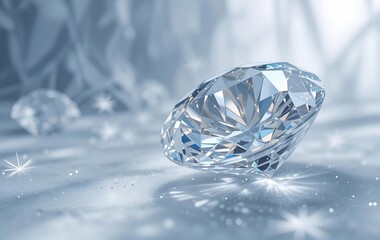 Diamond Background Image, Jewelry Natural Texture Banner Advertisement