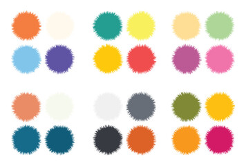 Abstract color palette Color swatches