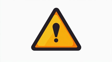Warning sign, caution, attention, flat design, simple, vector graphics