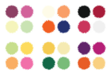 Abstract color palette Color swatches	