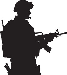 "Army Soldier Silhouette Vector | Military Troops Illustration"

"Warrior Army Silhouette | Military Force Graphics"