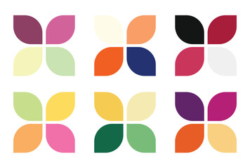 Abstract color palette Color swatches	