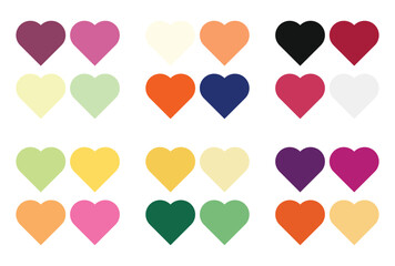 Abstract color palette Color swatches