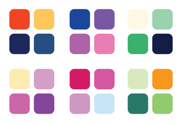 Abstract color palette Color swatches	