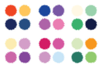 Abstract color palette Color swatches