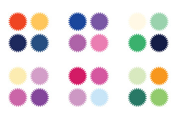 Abstract color palette Color swatches	