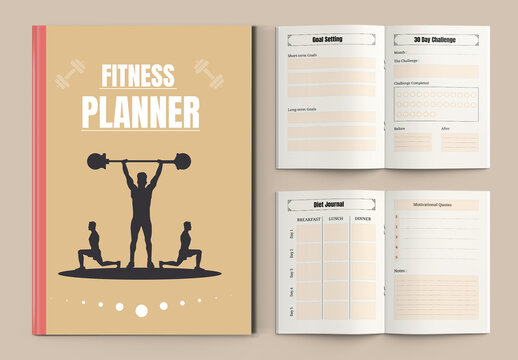 Fitness Planner Template Layout
