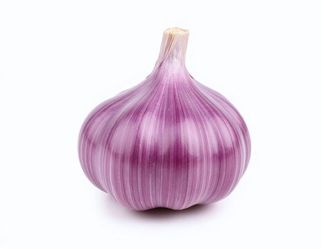 garlic isolated on white