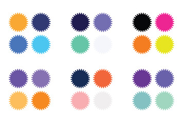 Abstract color palette Color swatches	