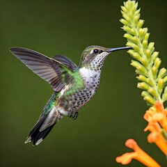 Obraz premium Hummingbird on a branch real seen.