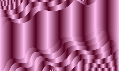 Soft pink and purple satin fabric with smooth curves and wave-like texture, creating a decorative and elegant backdrop with a luxurious feel