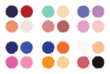 Abstract color palette Color swatches	