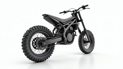 Obraz premium Black Off-Road Dirt Bike with Rugged Design