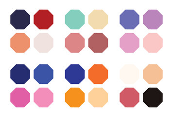 Abstract color palette Color swatches	