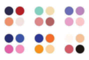 Abstract color palette Color swatches	