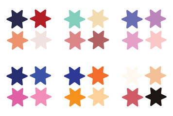 Abstract color palette Color swatches