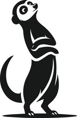 Meerkat vector silhouette