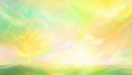 Obraz premium Abstract Yellow & Green Background